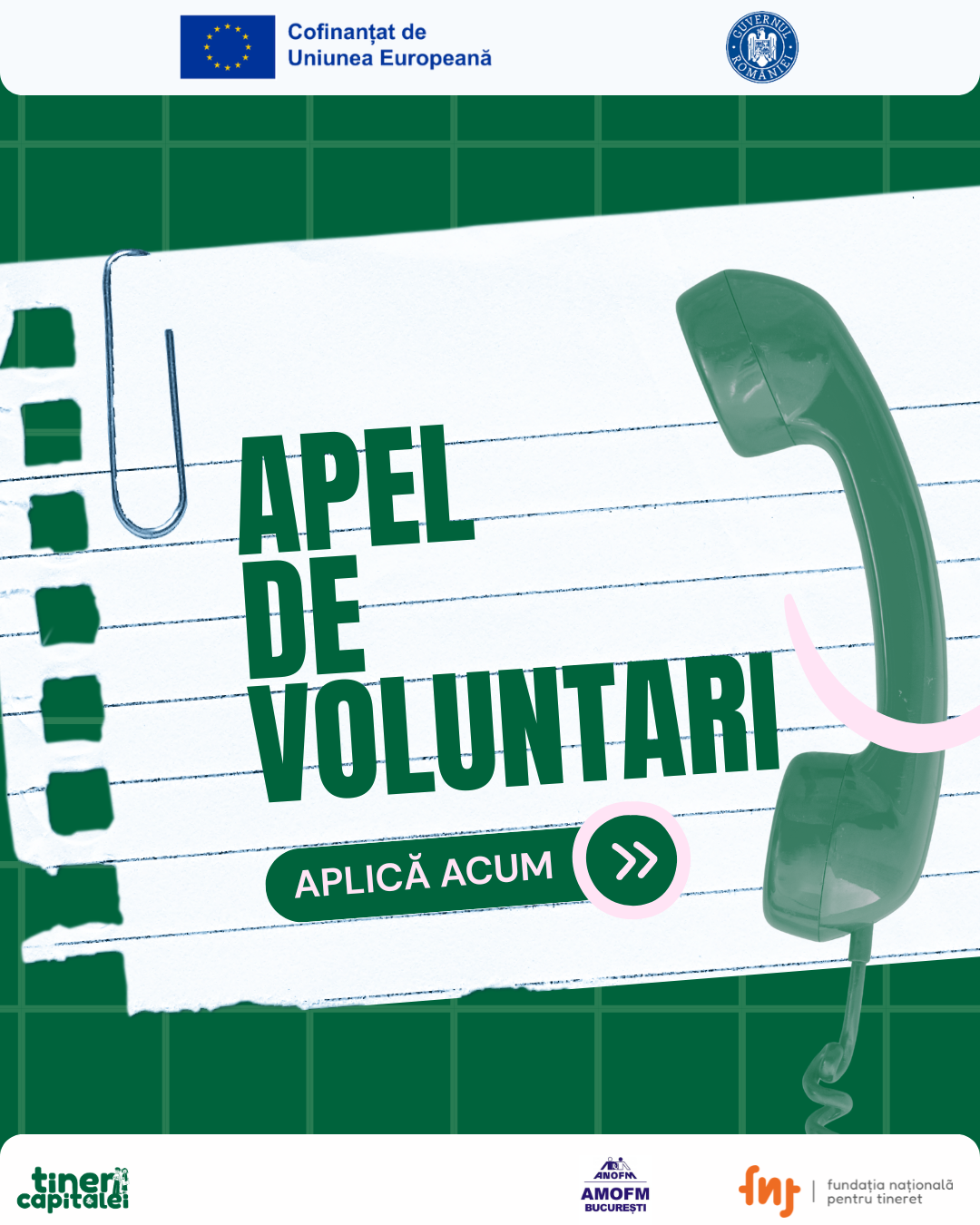 Apel de voluntari